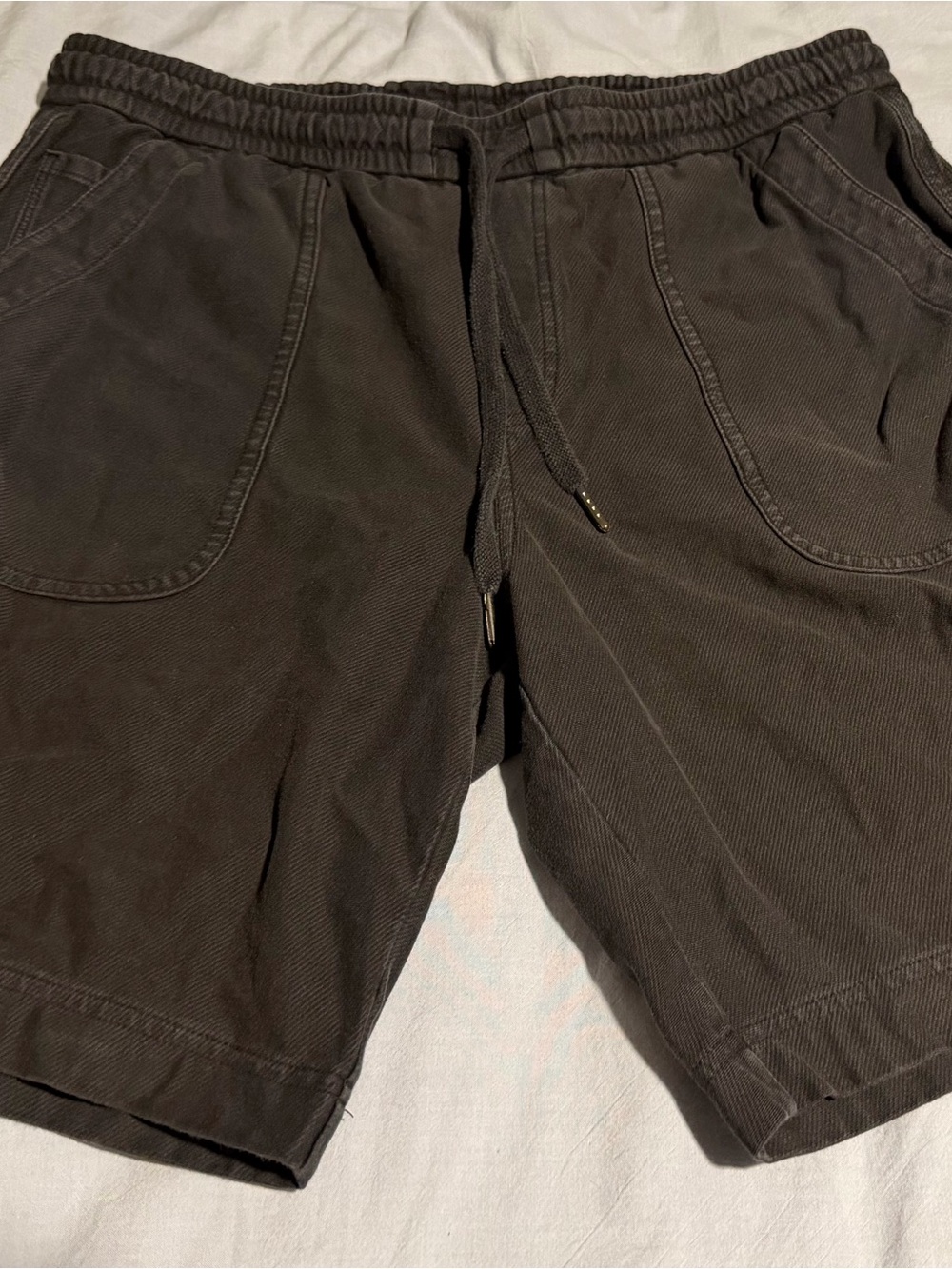 Athleta Women's Black Drawstring Athletic Shorts - Picture 2 of 4